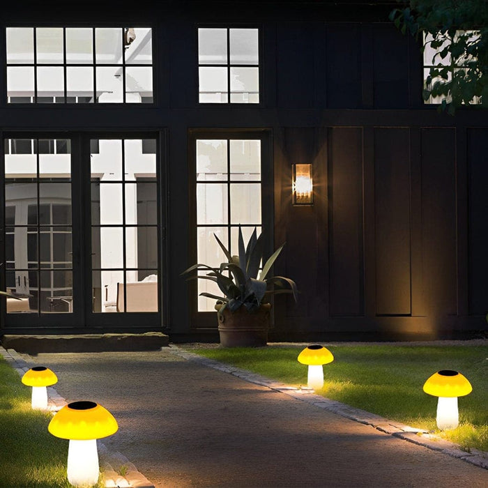 Solar Mushroom Shaped Lawn Lamp, Creative Outdoor Night Light & Landscape Decoration, Fast Charging, High Efficiency, Waterproof, Easy Installation-ErisView-7