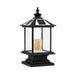 Solar Outdoor Deck Post Lights with Artistic Yellow Marble Candle Lampshade, High Charging Efficiency, and Versatile Hanging Lantern Option-ErisView-9