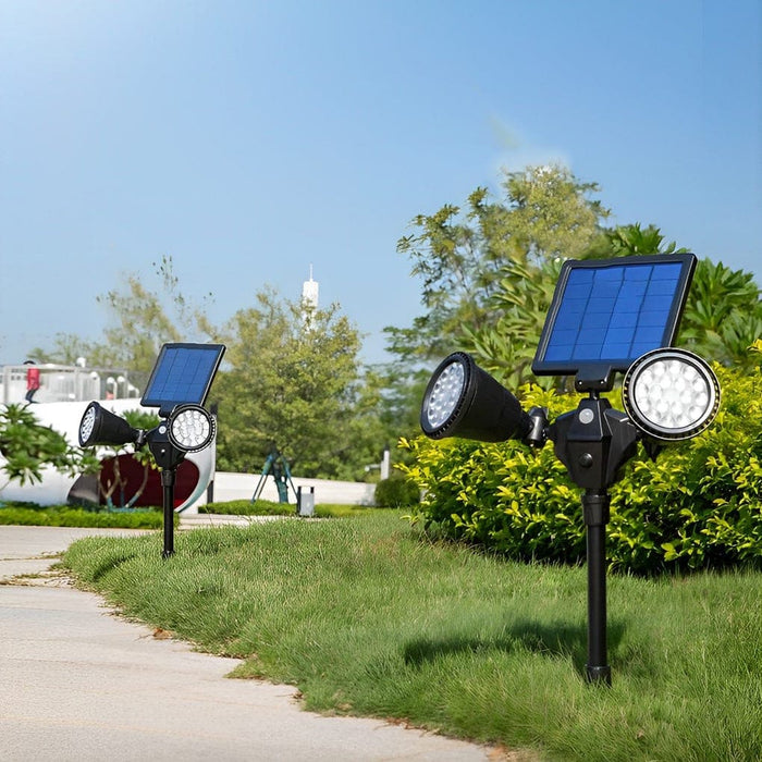 Solar Outdoor Spotlights with 10m Sensing Distance, 150° Range, 4 Adjustable Modes, 10-Hour Runtime, Auto On/Off, Multi-Angle Design for Gardens-ErisView-5