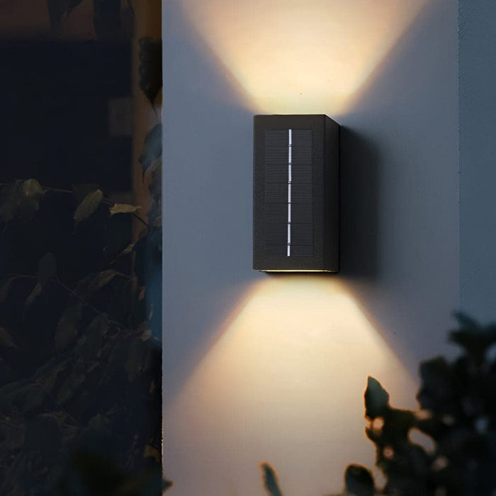 Solar Outdoor Wall Light with Automatic Daytime Charging, Dual Light Effects, and Waterproof Design for Porch, Garden, and Courtyard-ErisView-11