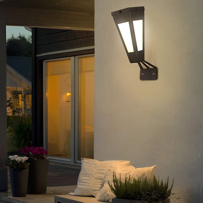 Solar Outdoor Wall Light with Intelligent Light Sensor, Waterproof Design, Long Battery Life, Quick Charging, and Unique Decorative Effect-ErisView-3