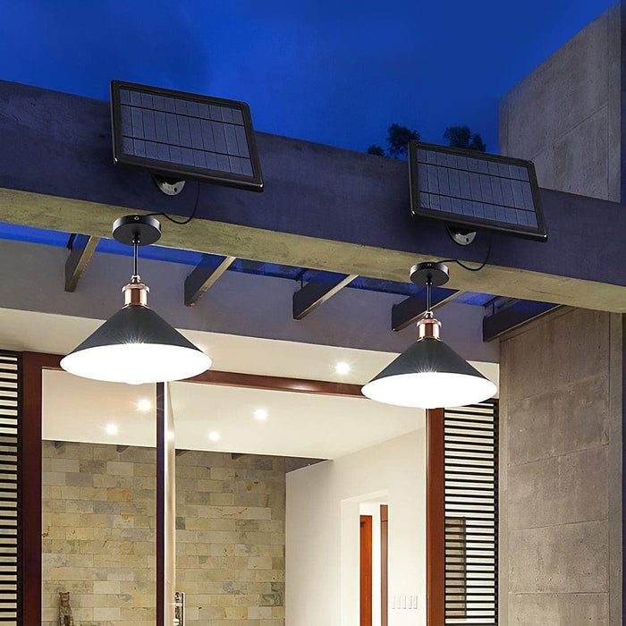 Solar-Powered Outdoor Chandelier with Classic Design, Wide Illumination, and Easy Installation for Patios, Garages, and Indoor Use-ErisView-5