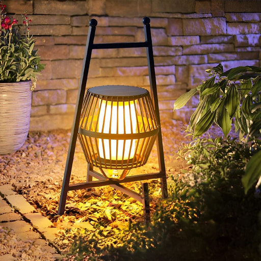 Solar-Powered Outdoor Lantern with Intelligent Light Control, Waterproof and Dustproof, Portable Stand Design for Garden, Lawn, or Balcony-ErisView-1