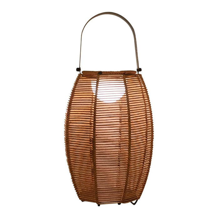 Solar-Powered Outdoor Lawn Light with Portable Handle, IP65 Waterproof Rattan Lampshade, Fast Charging, Rust-Resistant Metal Holder for Pathways Gardens-ErisView-11