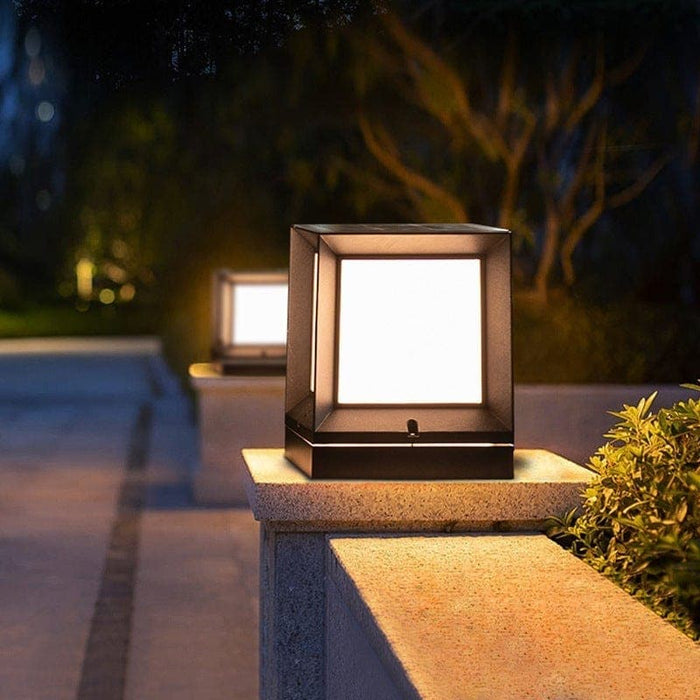 Solar-Powered Outdoor Light with Automatic Dusk-to-Dawn Operation, High Transmittance Acrylic Lampshade for Gardens, Patios, Walkways, and Driveways-ErisView-2