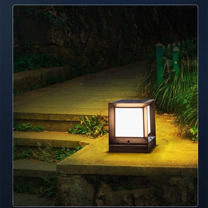 Solar-Powered Outdoor Light with Automatic Dusk-to-Dawn Operation, High Transmittance Acrylic Lampshade for Gardens, Patios, Walkways, and Driveways-ErisView-6