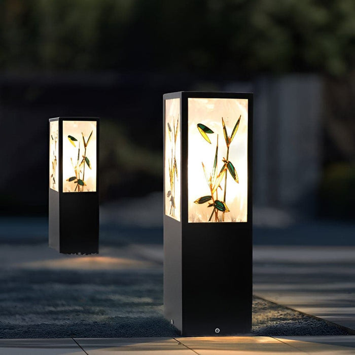 Solar-Powered Outdoor Pathway Light with Automatic Day/Night Sensor, 6-Hour Charge, 8-10 Hour Illumination, Sturdy Design, Retro Artistic Acrylic Lampshade-ErisView-15