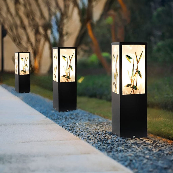 Solar-Powered Outdoor Pathway Light with Automatic Day/Night Sensor, 6-Hour Charge, 8-10 Hour Illumination, Sturdy Design, Retro Artistic Acrylic Lampshade-ErisView-14