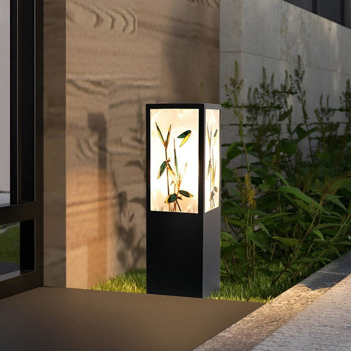 Solar-Powered Outdoor Pathway Light with Automatic Day/Night Sensor, 6-Hour Charge, 8-10 Hour Illumination, Sturdy Design, Retro Artistic Acrylic Lampshade-ErisView-19