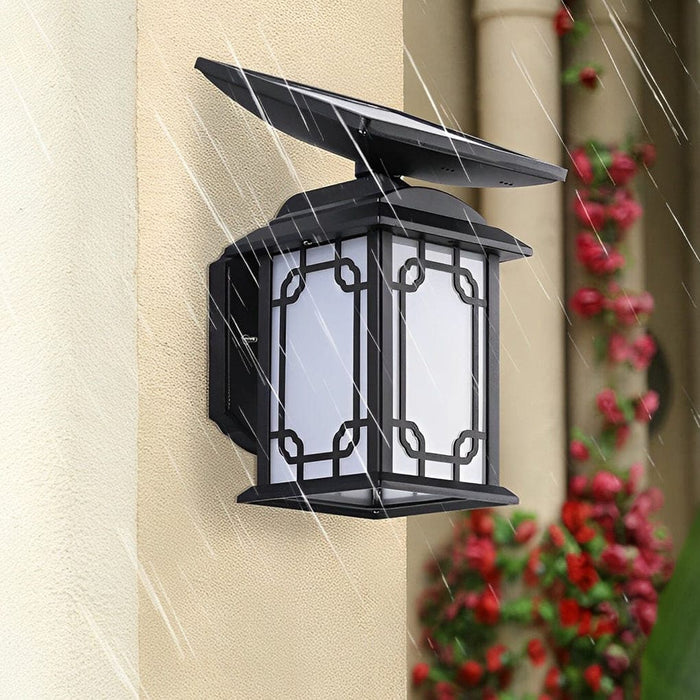 Solar Powered Outdoor Wall Light with Intelligent Remote Control, Waterproof Design, Dual Light Modes, and 12-Hour Runtime-ErisView-5