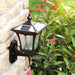 Solar-Powered Outdoor Wall Light with Waterproof Design, Automatic Day/Night Sensor, and Striped Glass Shade for Enhanced Home Ambience-ErisView-6