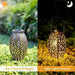 Solar-Powered Traditional Lantern-Style Outdoor Decorative Light with Easy-to-Hang Handle for Courtyards, Gardens, and Pathways, Energy Saving-ErisView-2