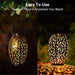 Solar-Powered Traditional Lantern-Style Outdoor Decorative Light with Easy-to-Hang Handle for Courtyards, Gardens, and Pathways, Energy Saving-ErisView-4