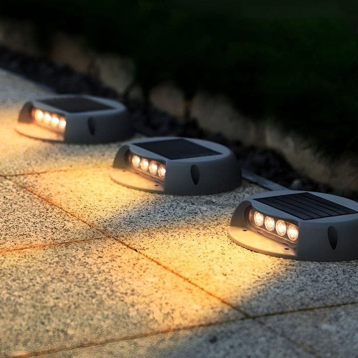 Solar-Powered Waterproof Outdoor Step Light with High Conversion Rate, Automatic Day/Night Sensor, and 10-Hour Runtime for Stairs, Pathways, and Lawns-ErisView-5