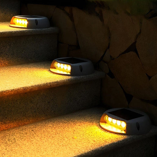 Solar-Powered Waterproof Outdoor Step Light with High Conversion Rate, Automatic Day/Night Sensor, and 10-Hour Runtime for Stairs, Pathways, and Lawns-ErisView-1