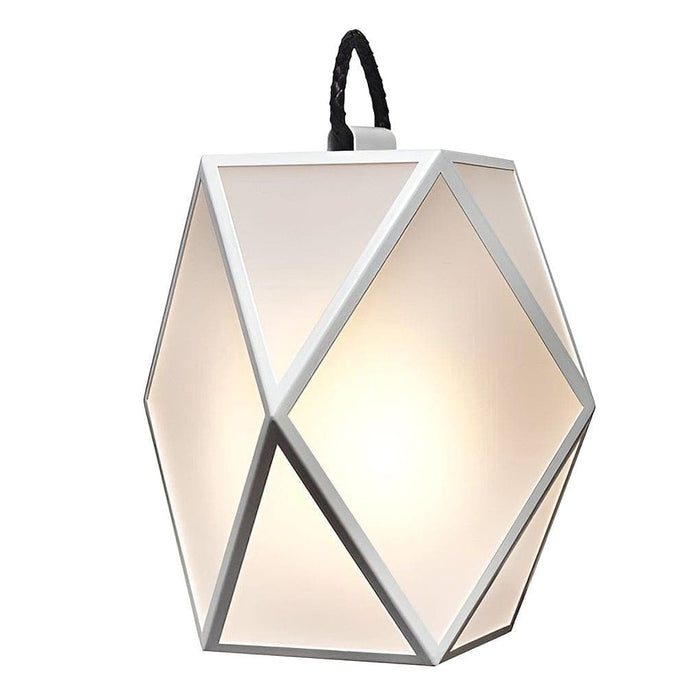 Stainless Steel Outdoor Lantern with Acrylic Lampshade, Modern Geometric Design for Garden, Courtyard, and Pathway Lighting-ErisView-8