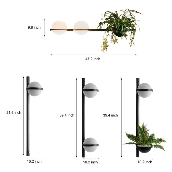 Stainless Steel Outdoor Wall Light with Creative Flowerpot Design, Rustproof and Durable, Ideal for Garden, Balcony, and Exterior Walls-ErisView-7