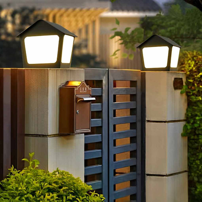 Stainless Steel Solar Garden Light with E27 Lamp Head, Waterproof Acrylic Lampshade, Automatic Day-Night Operation, Rust-Proof and Durable-ErisView-10