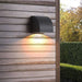 Sturdy Die-Cast Aluminum Outdoor Wall Lamp with Frosted Reflector and Transparent Glass Shade, Waterproof, Dustproof, Ideal for Garden, Patio, and Doorway-ErisView-3