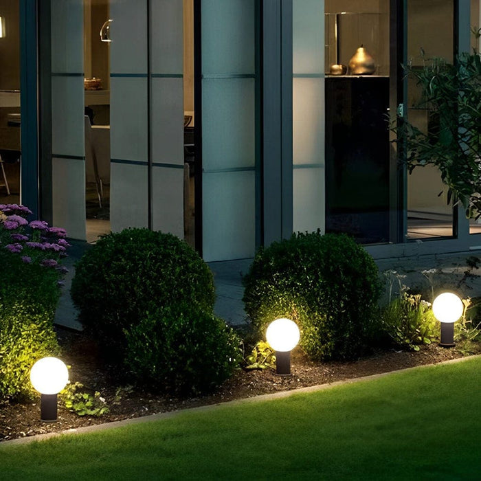 Sturdy Rustproof Outdoor Lawn Lights, Warm Bright LED Pathway Lighting for Yard, Lawn, Park, Walkway, Available in Two Heights-ErisView-3