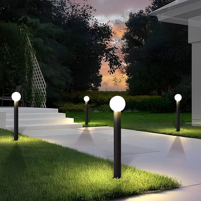 Sturdy Rustproof Outdoor Lawn Lights, Warm Bright LED Pathway Lighting for Yard, Lawn, Park, Walkway, Available in Two Heights-ErisView-4