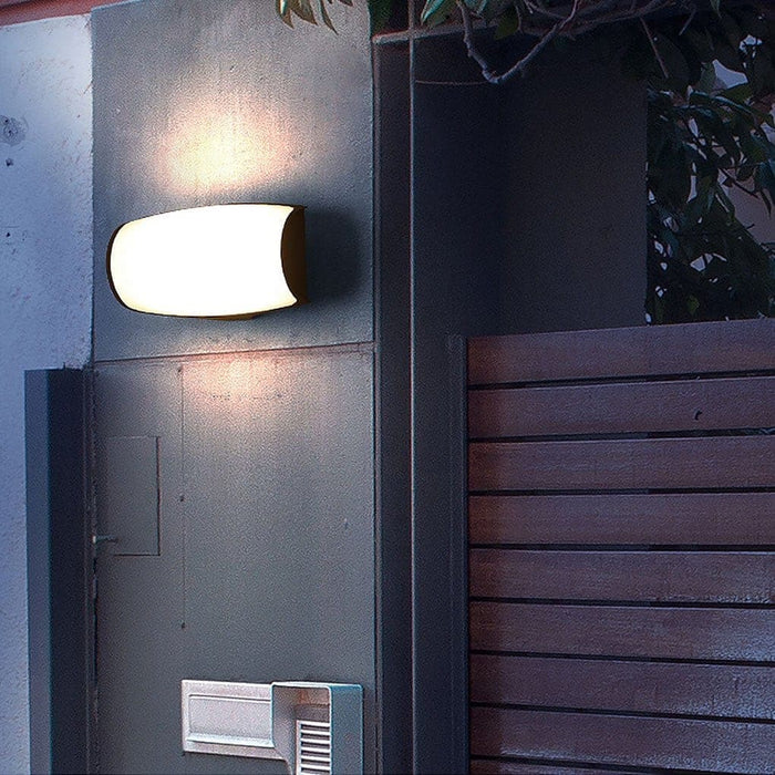 Stylish Double-Layer Lampshade Outdoor Wall Light, Waterproof, Dustproof, Aluminum Die-Casting Sconce for Front Door Security and Exterior Lighting-ErisView-3