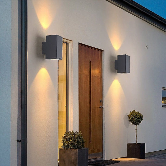 Stylish IP65 Waterproof LED Outdoor Wall Sconce with Unique Lighting Effect for Patio, Balcony, Garage Door, and Modern Home Decor-ErisView-14