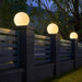 Stylish Marble-Style Resin & Fiber Moon Shape Outdoor Post Lights for Enhanced Illumination and Security, Perfect for Front Yard and Garden Walls-ErisView-12