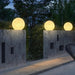 Stylish Marble-Style Resin & Fiber Moon Shape Outdoor Post Lights for Enhanced Illumination and Security, Perfect for Front Yard and Garden Walls-ErisView-13