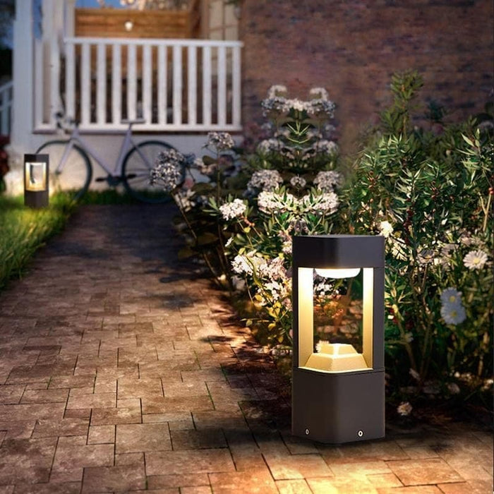 Stylish Waterproof LED Pathway Lights, Sturdy Aluminum Lantern Design for Garden, Patio, and Lawn, Energy Saving & Long Lasting-ErisView-1