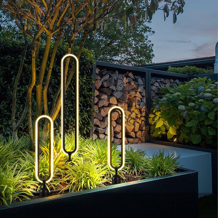 Stylish Waterproof Landscape Lighting for Courtyard and Garden, Bright, Minimalist Design with Durable Hardware Base for All Weather Conditions-ErisView-3