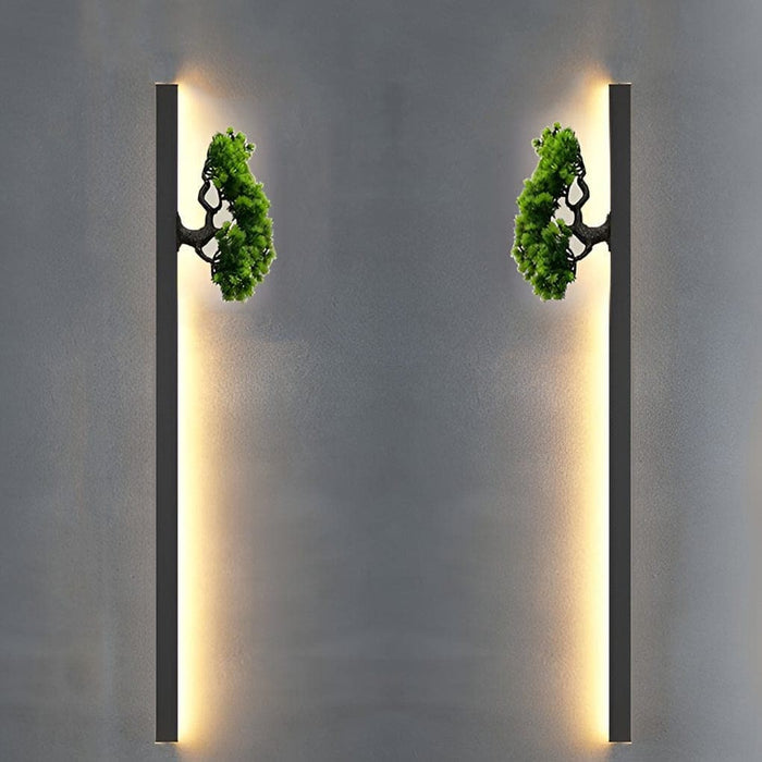 Stylish Waterproof Outdoor Wall Light with Simulated Plant Decoration for Villa, Garden, Courtyard, Backyard, Balcony, Porch, Modern Warm Lighting Effect-ErisView-11