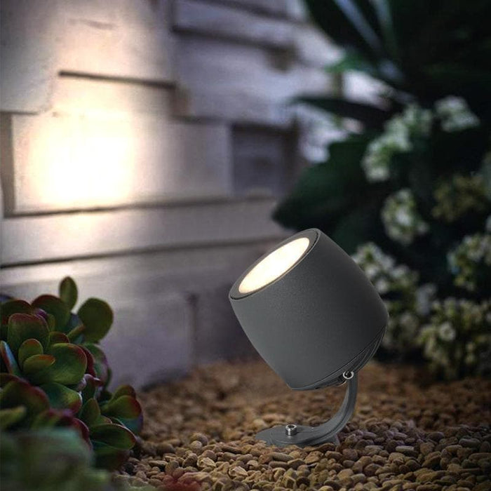 Stylish and Subtle Outdoor Spotlights, Perfect for Garden Highlights and Patio Illumination, Covers 10-15 Sq Meters, Gray Finish-ErisView-2