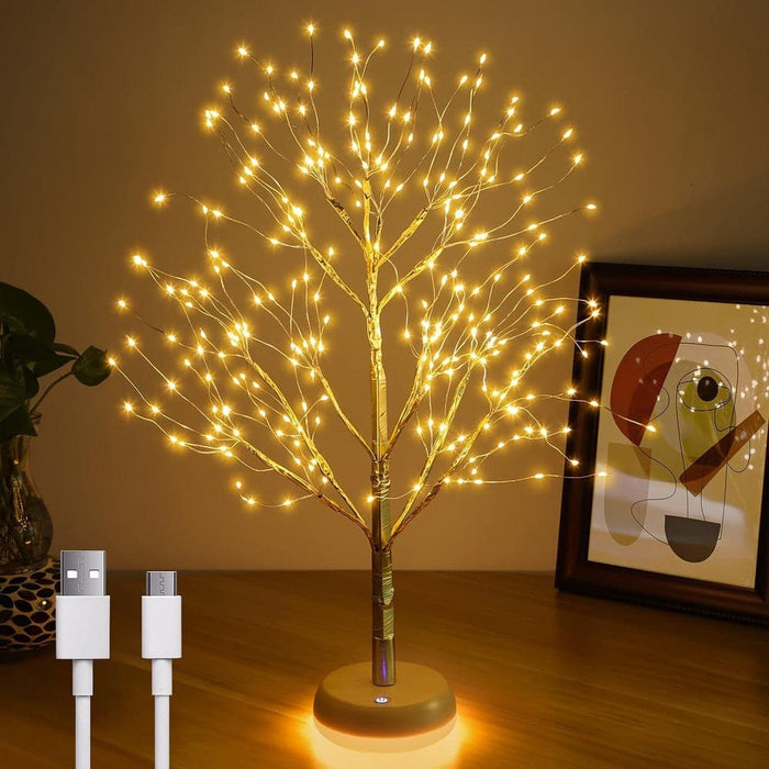 Tree-Shaped Desk Lamp Table Lamp for Bedside Dining Room Living Room Kitchen Counter Office Holiday Decoration-ErisView