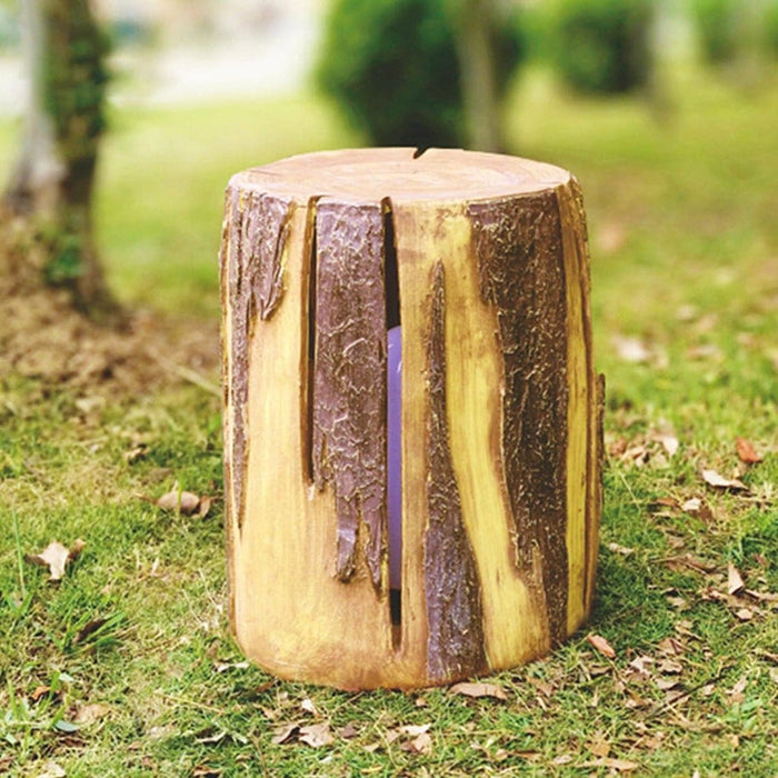 Tree Stump Shaped LED Outdoor Lights, Waterproof, Self-Cleaning, Perfect for Garden, Patio, Pathways, and More, Warm Lighting Atmosphere-ErisView-14