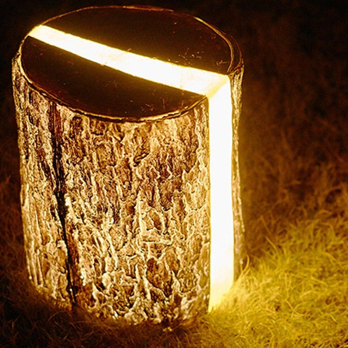 Tree Stump Shaped LED Outdoor Lights, Waterproof, Self-Cleaning, Perfect for Garden, Patio, Pathways, and More, Warm Lighting Atmosphere-ErisView-4