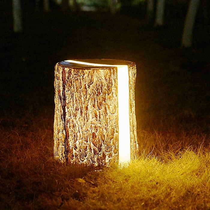 Tree Stump Shaped LED Outdoor Lights, Waterproof, Self-Cleaning, Perfect for Garden, Patio, Pathways, and More, Warm Lighting Atmosphere-ErisView-1