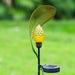 Unique Curled Leaf Solar Ground Lights with Adjustable Solar Panels, Easy to Install, Beautiful Garden Decoration for Your Yard-ErisView-3