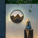 Unique Outdoor Wall Light with Mountain Scenery, Stainless Steel Frame in Brown or Black, Available in Small, Medium, Large Sizes-ErisView-9