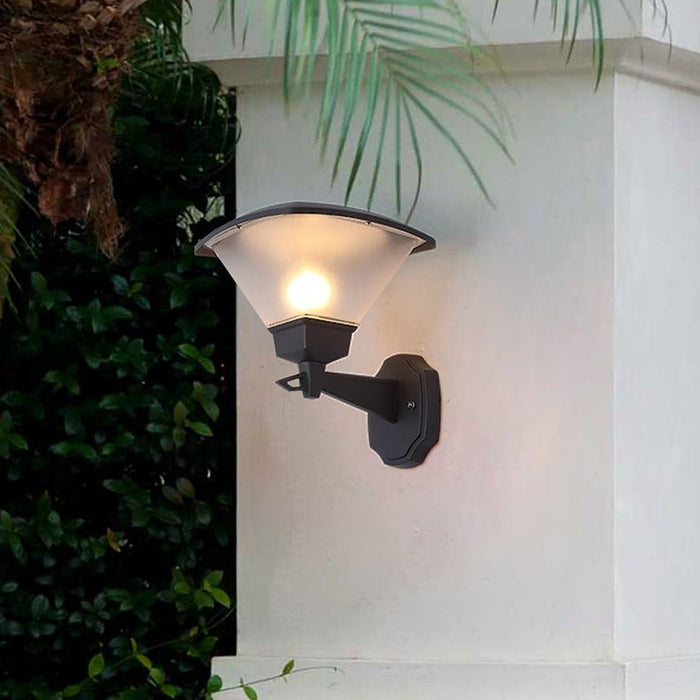 Unique Shape Outdoor Light, Available in Round and Square, E27 Screw Lamp Holder, Perfect for Patios, Gardens, Porches, and More-ErisView-3