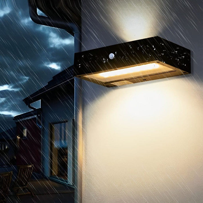 Up and Down Motion Sensor Solar Wall Light, Energy Saving, Fast Charging, Weatherproof Outdoor Porch Light with Three Modes-ErisView-4