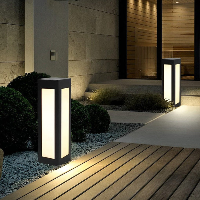 Upgrade Your Outdoor Space with Our 10W LED Pathway Light, Galvanized Steel, IP65 Waterproof, Wired or Solar Powered, Perfect for Villas & Courtyards-ErisView-2