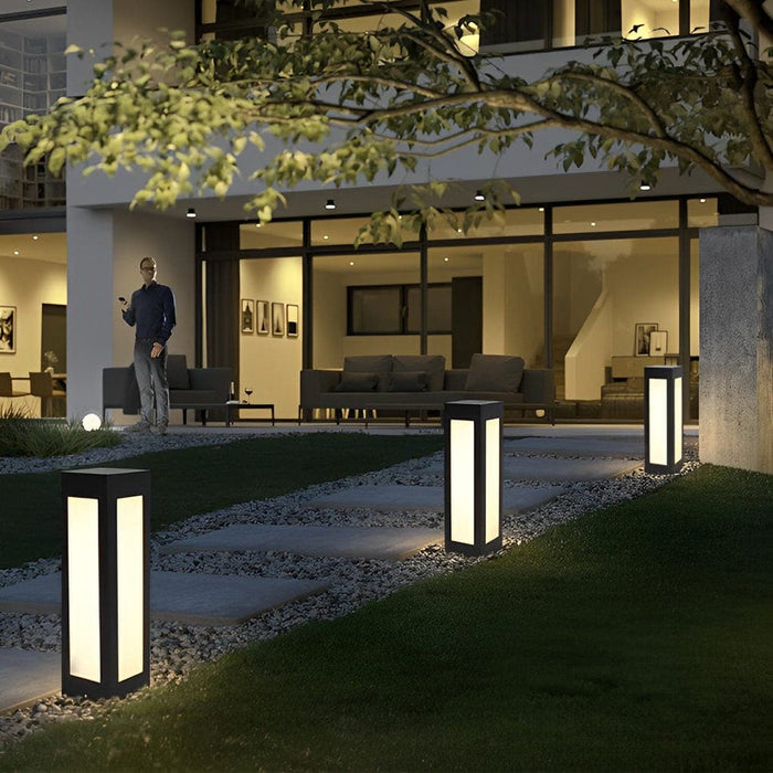 Upgrade Your Outdoor Space with Our 10W LED Pathway Light, Galvanized Steel, IP65 Waterproof, Wired or Solar Powered, Perfect for Villas & Courtyards-ErisView-15