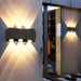 Versatile Black and White Waterproof Outdoor Wall Lamp for Home and Commercial Use, Chic Decorative Lighting with Unique Light and Shadow Effects-ErisView-20