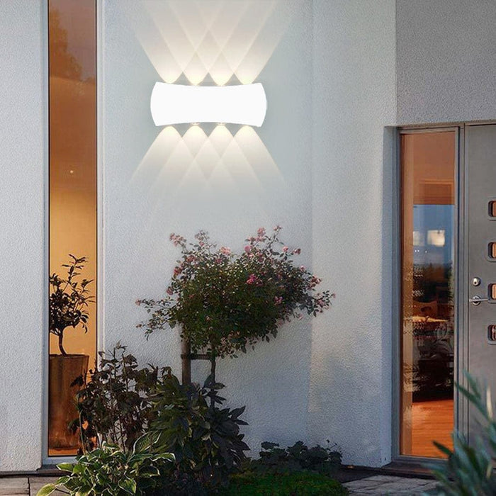 Versatile Black and White Waterproof Outdoor Wall Lamp for Home and Commercial Use, Chic Decorative Lighting with Unique Light and Shadow Effects-ErisView-23