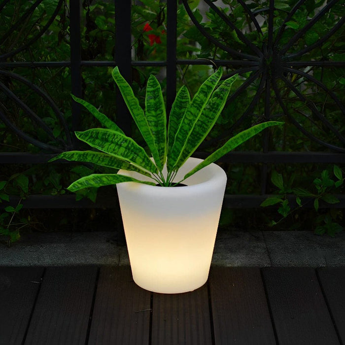 Versatile Luminous Flower Pots with Remote Control, Wired, Rechargeable, and Solar Options for Gardens, Lawns, and Parks, Ideal for Parties and Festivals-ErisView-2