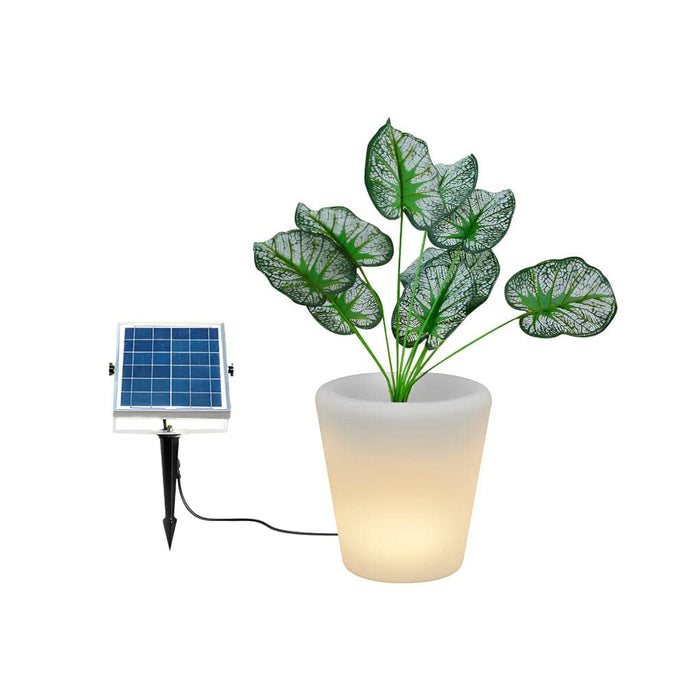 Versatile Luminous Flower Pots with Remote Control, Wired, Rechargeable, and Solar Options for Gardens, Lawns, and Parks, Ideal for Parties and Festivals-ErisView-5