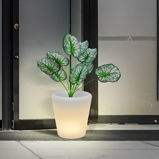 Versatile Luminous Flower Pots with Remote Control, Wired, Rechargeable, and Solar Options for Gardens, Lawns, and Parks, Ideal for Parties and Festivals-ErisView-1