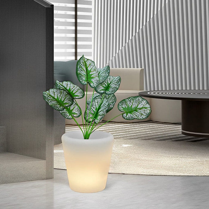 Versatile Luminous Flower Pots with Remote Control, Wired, Rechargeable, and Solar Options for Gardens, Lawns, and Parks, Ideal for Parties and Festivals-ErisView-8