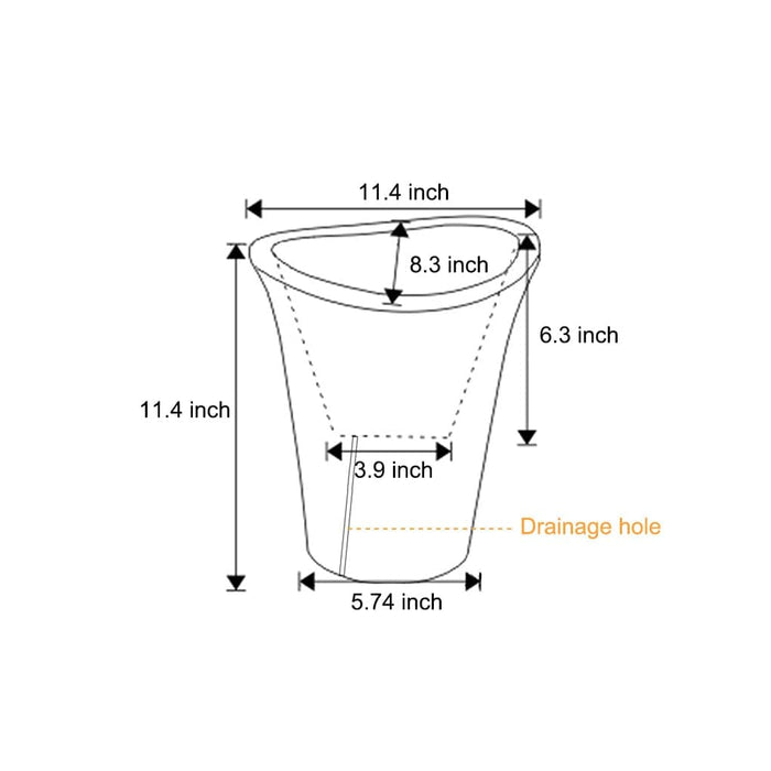 Versatile Luminous Flowerpot Light, Hardwired & Solar-Powered Options, Waterproof, Durable, with Drainage Holes for Real or Artificial Plants-ErisView-4